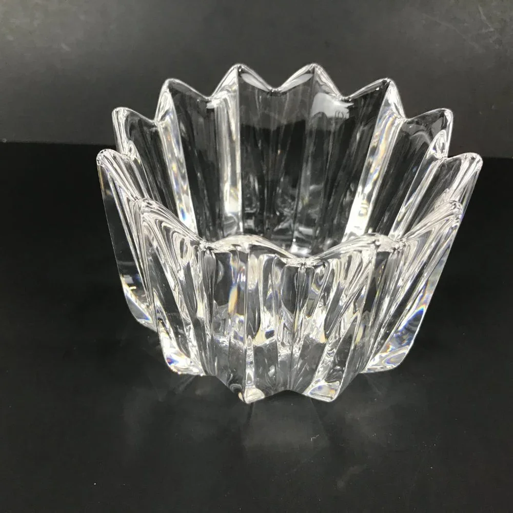 Orrefors Corona Signed and numbered Crystal Scandanavian Bowl